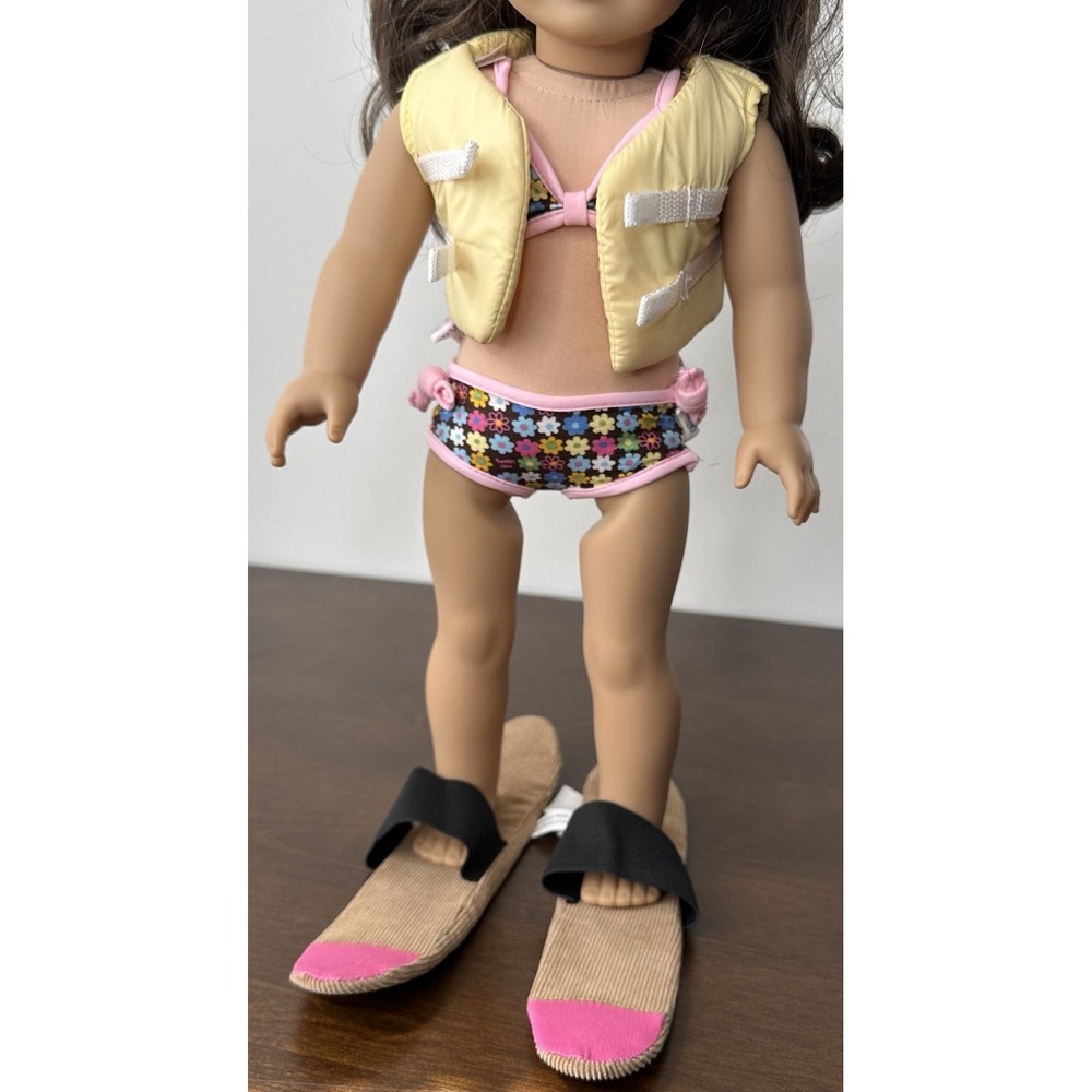 Beach Water Skiing Doll Outfit Pottery Barn Kids 18" Clothes Bathing Suit Swim